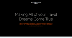Desktop Screenshot of beckerworldtravel.com