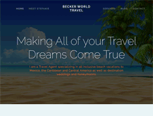 Tablet Screenshot of beckerworldtravel.com
